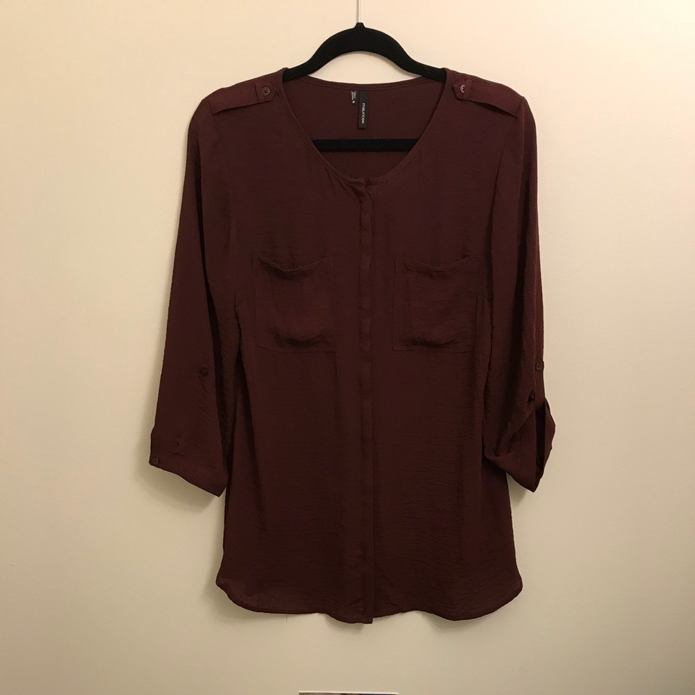Maroon Blouse